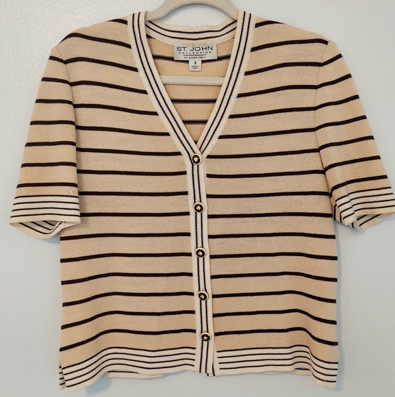 Vintage St. John Collection By Marie Gray Cardigan Size 8 - Picture 3 of 9
